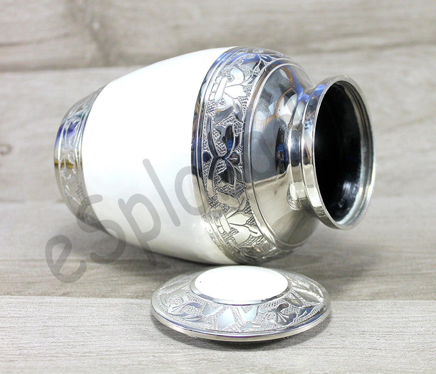 Esplanade Brass Cremation Urn Decorative Urn Memorial Container Jar