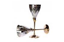 Brass Wine Glass, Silver Plated Brass Champagne Flutes Coupes Wine Gla –  Cherrypick