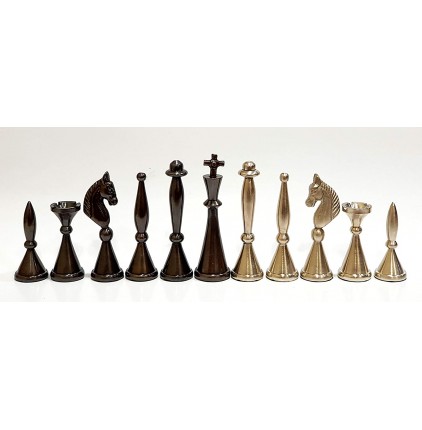 StonKraft Brass Chess Pieces Chess Coins Pawns Chessmen (3.75 French) -  StonKraft