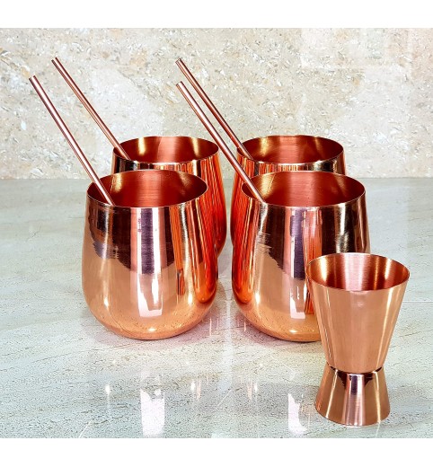 Moscow Mule Copper Mug, Set of 4