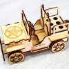 Card Holder StonKraft Wooden 3D Puzzle Military Jeep Easy to Assemble Desk Organizer Pen Stand