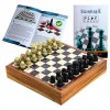 Handcrafted Chess pieces board game set Marble Stone Art Unique India 8X8 Inches 