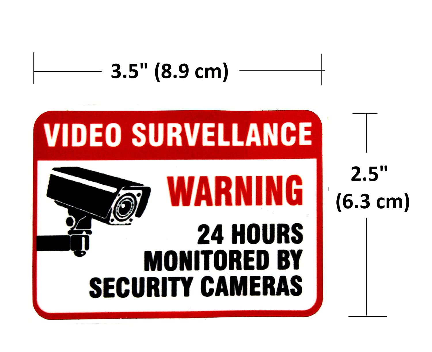 eSplanade Video Surveillance Monitoring by Security Camera Sign Decal ...