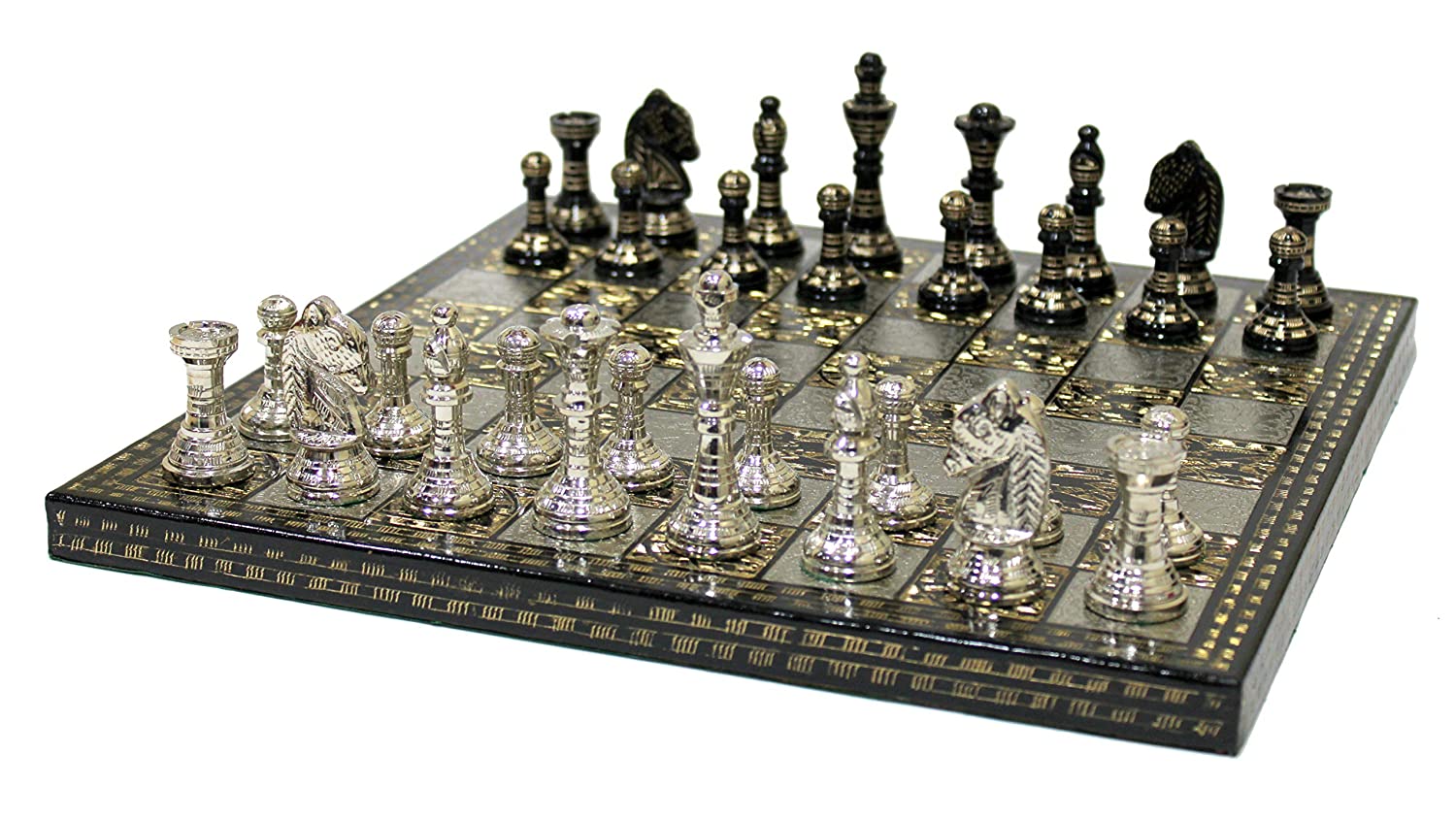 StonKraft Collectible Complete Brass Chess Game Board Set With 100
