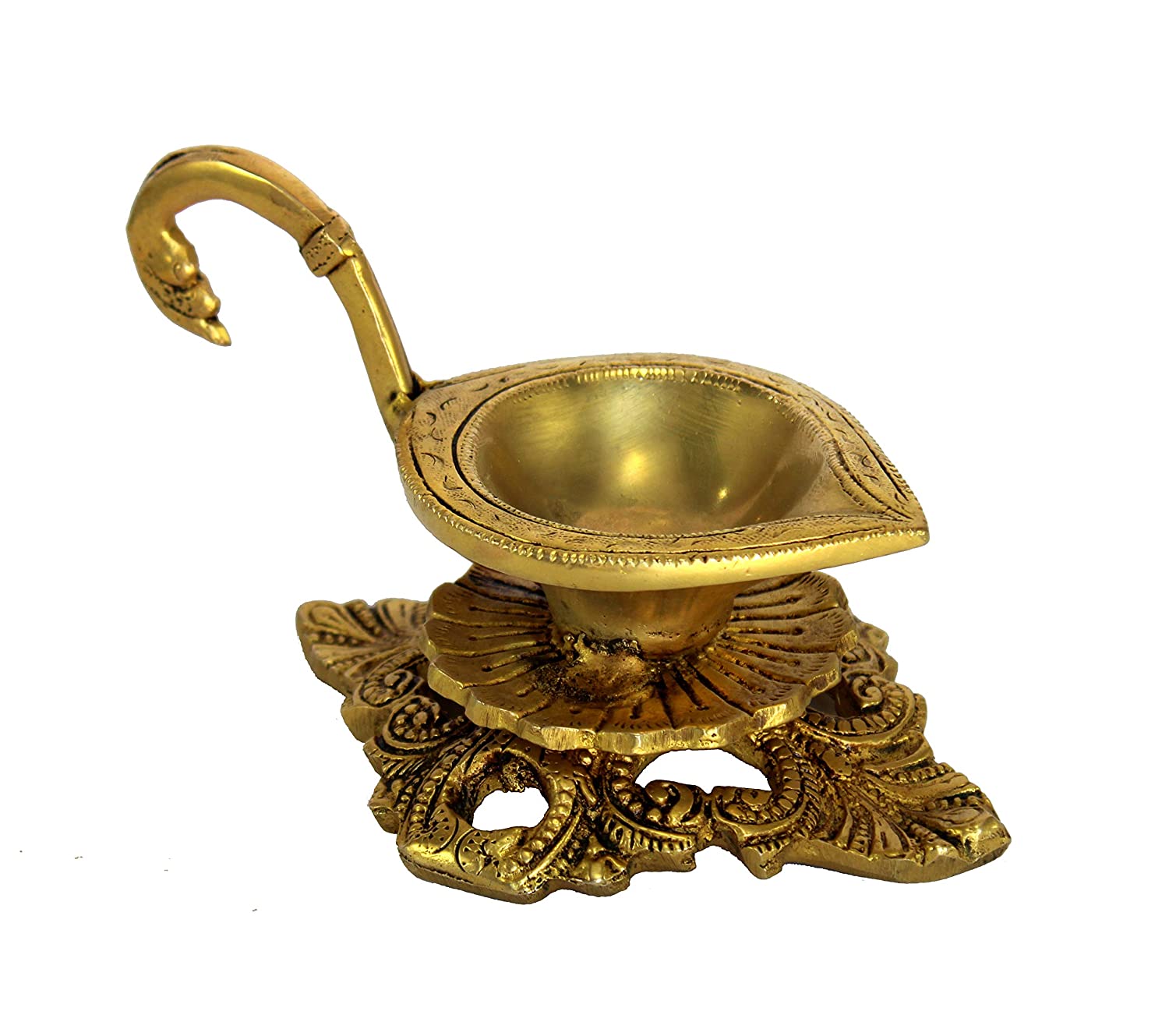 Brass Lamps Namam Home Decor Brass Diya eSplanade Kuthu Vilakku| Brass Decor Oil Lamp Wall Hanging Oil Lamps Brass Deepam 