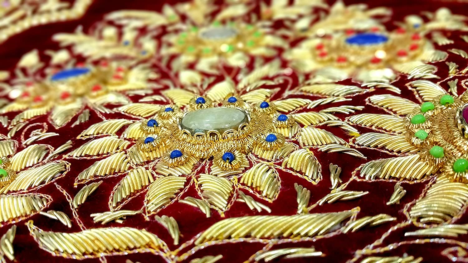 eSplanade Velvet Wall Hanging (18x24 inch, Golden) StonKraft