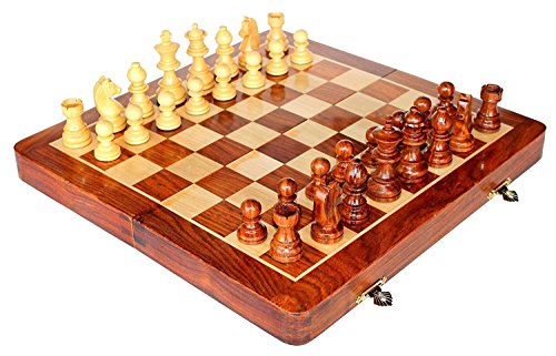 StonKraft 12b 3x 12b 3 Collectible Foldable Wooden Chess Game Board