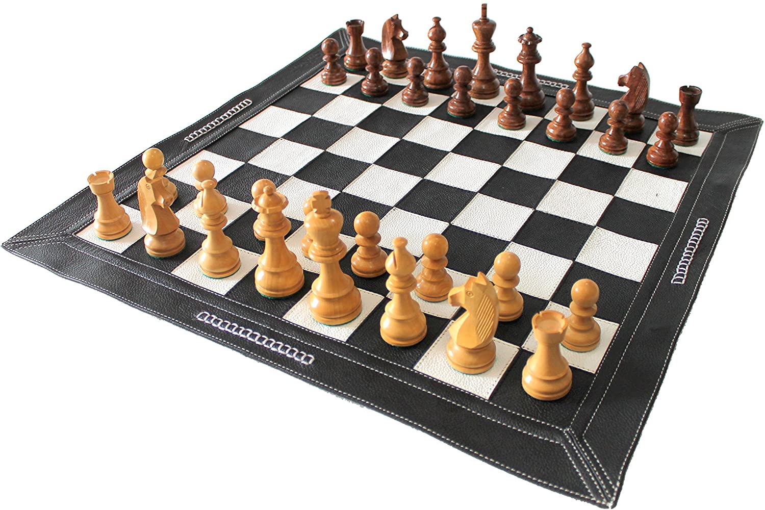 19.3 Inches Chess Set - Wooden Black Chess Set - Premium Wooden Chessm –  Craftsoy