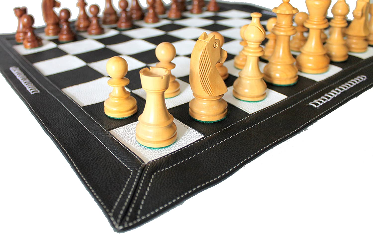 19.3 Inches Chess Set - Wooden Black Chess Set - Premium Wooden Chessm –  Craftsoy