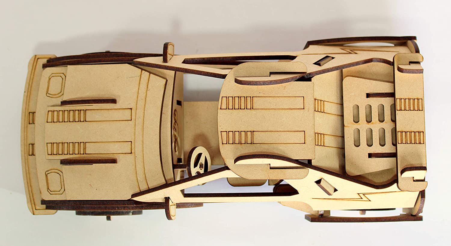 Wooden Construction Kit with Paint - Sports Car