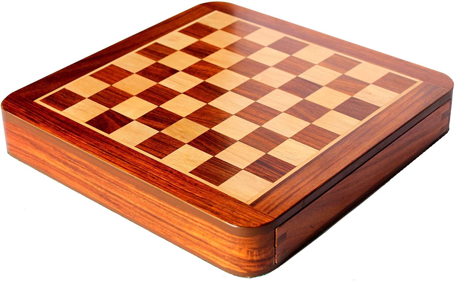 Stonkraft X Collectible Wooden Drawer Chess Game Board Set Wooden Crafted Pieces