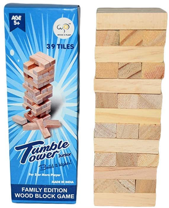 How To Play Jenga in Hindi, Wooden blocks game, Tumbling Tower