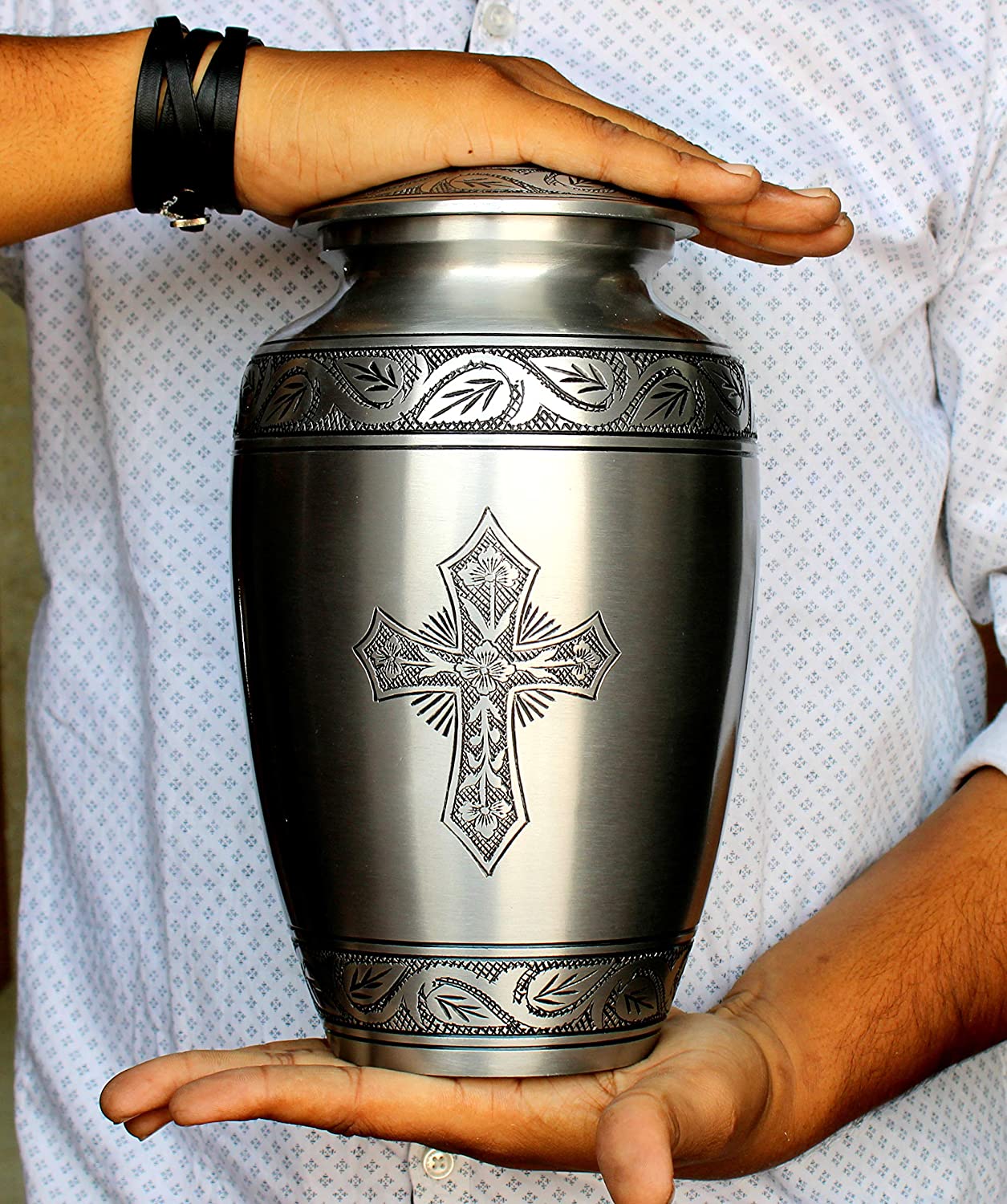 ESplanade Cremation Urn | Decorative Urn | Memorial Container Jar Pot ...