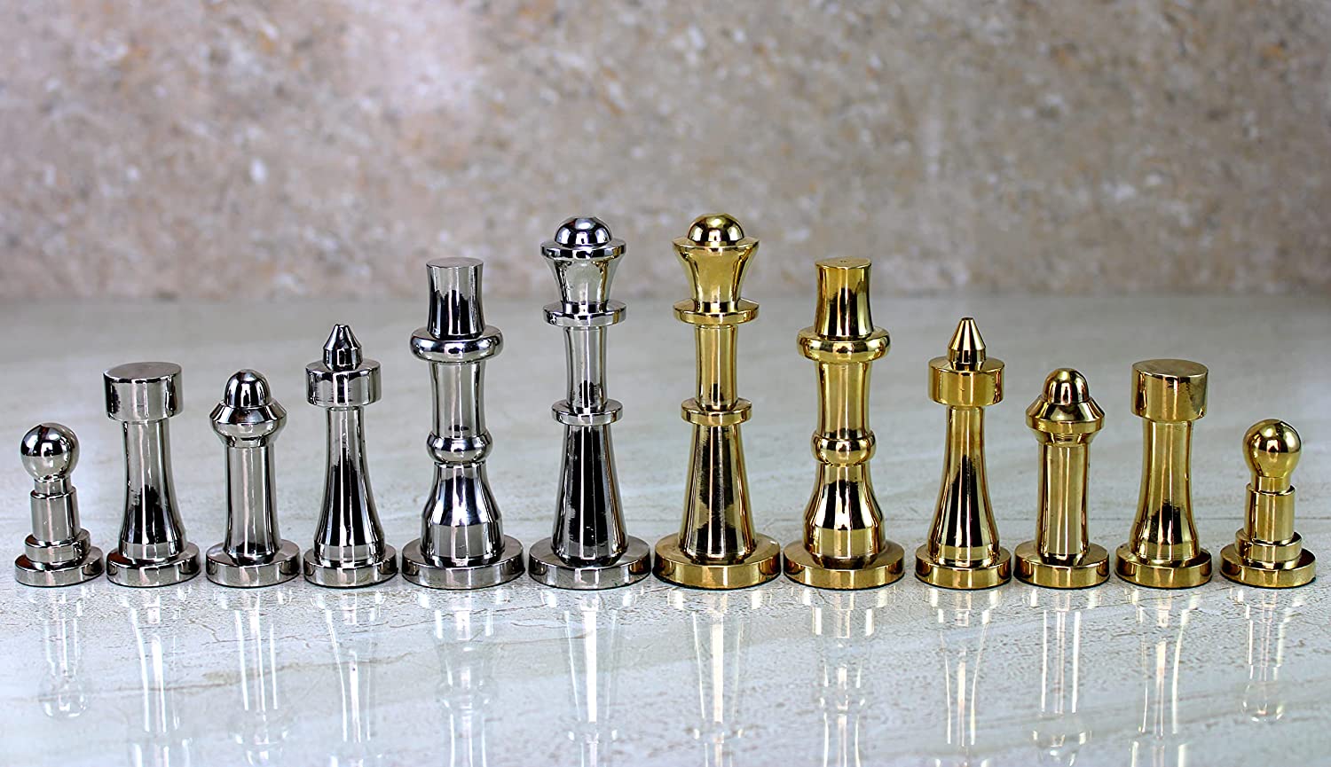 StonKraft Brass Chess Pieces Chess Coins Pawns Chessmen (3.5