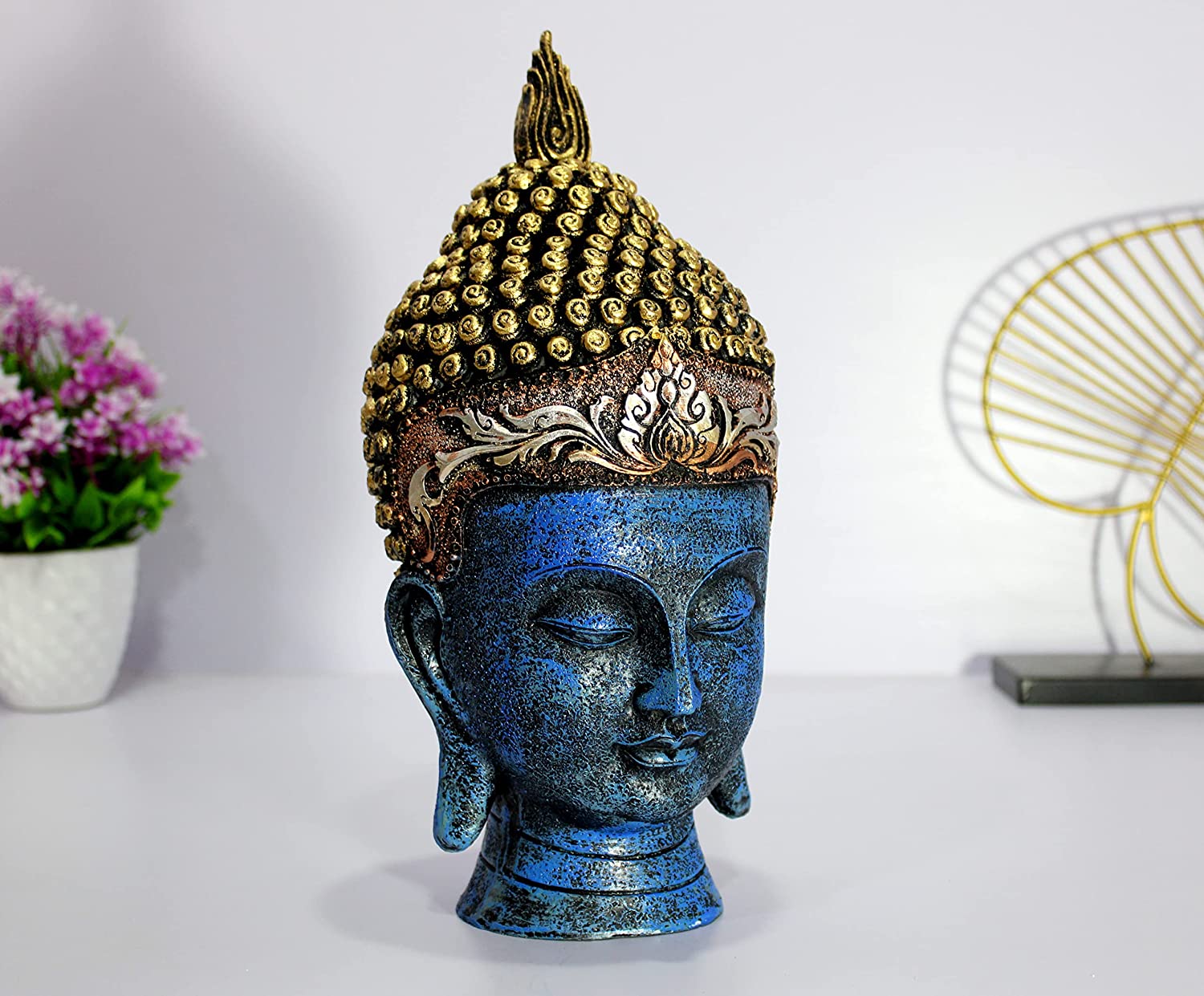 resin buddha head