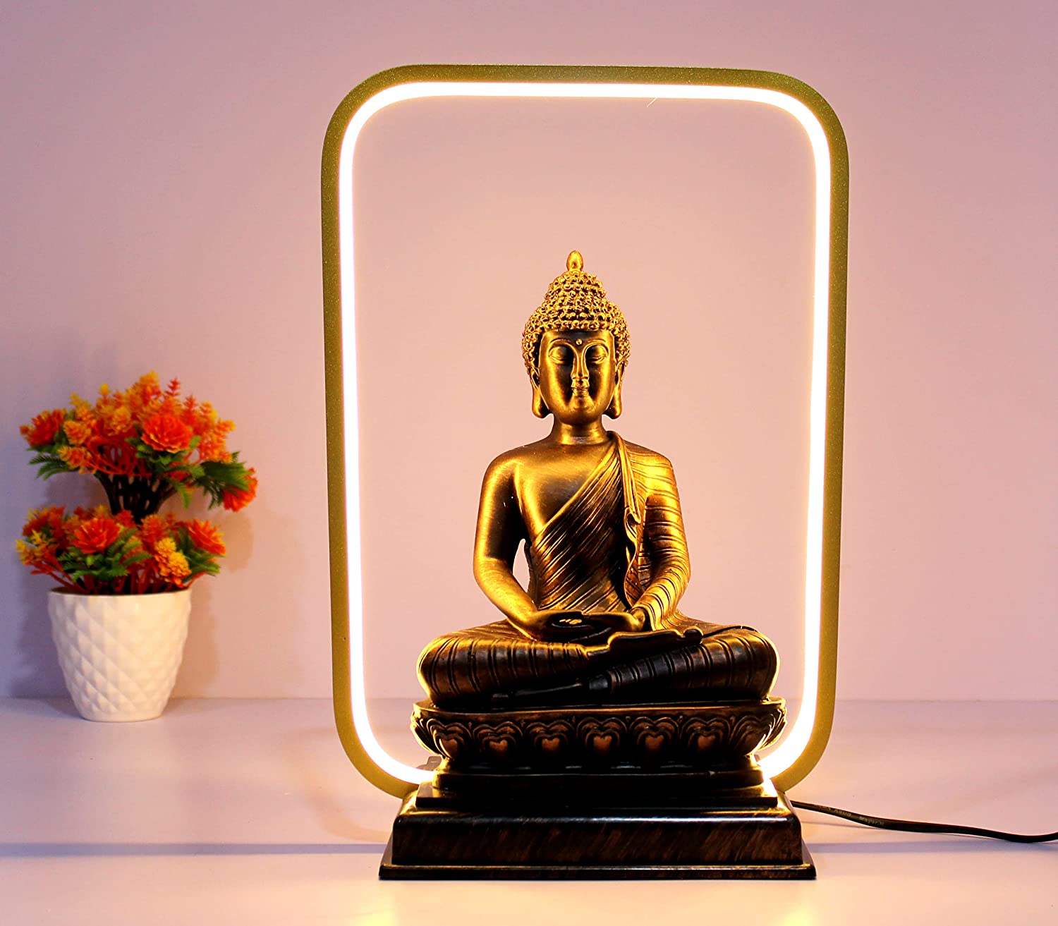 eSplanade Resin Meditating Buddha Showpiece
