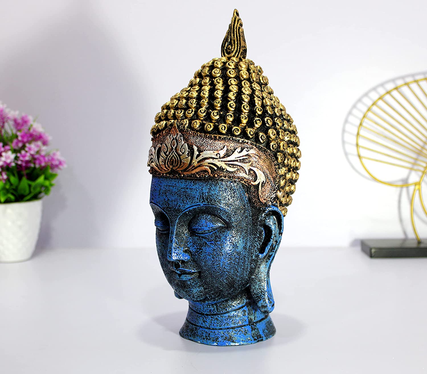 resin buddha head