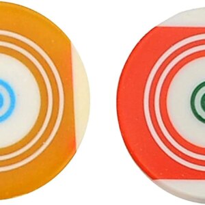 StonKraft Carrom Board Striker Standard Size with Case (Pack of 2) - No Choice of Color/Design - Assorted Colors