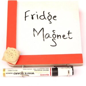 IVEI -Whiteboard magnet - fridge magnet, dry erase board, quirky utility magnets, to-do boards - Red, 6in X 6in writing space