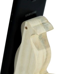 eSplanade Wooden Bird Dove Pigeon Shape Cell Phone Stand, Phone Holder for Free You Hands