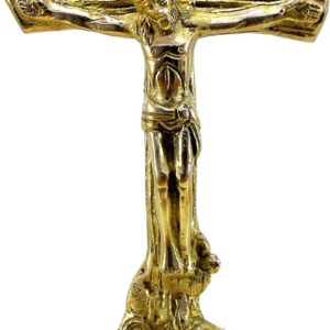 StonKraft Brass Holy Statue of Jesus Christ - Jesus Cross - Idol Statue Sculpture - 8" Inches