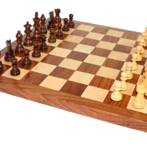 StonKraft 16"(Wood) Non-Folding Professional Tournament Collectible Rosewood Chess Game Board Set + Wood Crafted Pieces (Delivered Within 7 Days)