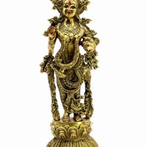 eSplanade Brass Radha Murti Idol Statue Sculpture - Golden - 18" Inches - Big Size