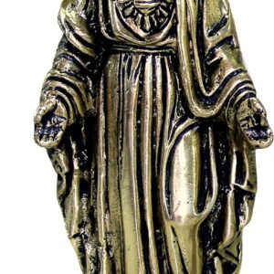 eSplanade Brass Holy Jesus Christ Statue Spiritual Idols - 5.75 inches | Religious Statues | Holy Statue of Christians