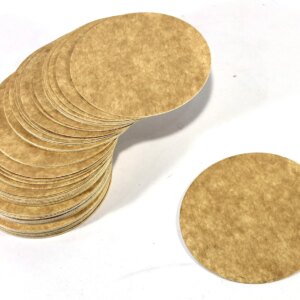 eSplanade Disposable Coaster - Made of Paper (Set of 100) - Use and Throw Reversible Coasters - Perfect for Bar, Hotel, Restaurant purpose & Parties (Brown Round)