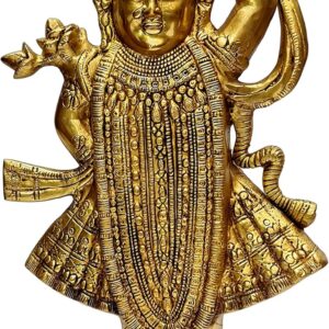 eSplanade Brass Shrinath Srinath Ji Banke Bihari Murti Idol Statue - 17" Inches