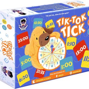 Yuka Champs TIK Tok Tick Board Game I Christmas Game for Kids Christmas Party Game I Teach Your Child to Read a Clock Games for 4+, 5 Years to 12 Years Boys and Girls - Multicolor