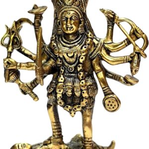 eSplanade Brass Kaali Mata Kali Maa Murti Idol Statue Sculpture (7.5" Inches)