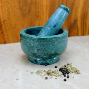 Mortar and Pestle, Spice Grinder, Mortar and Pestle for Spices (4IN, Green)