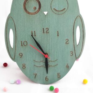 IVEI Green Owl Shaped Table Clock -Desk Clock-Modern Decor - Engraved Clock - Corporate Gifts