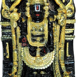 eSplanade Resin Balaji Venkatesh Tirupati Statue Murti Idol - 6 inches | Pooja Idols | Tirupathi Balaji | Home Decor