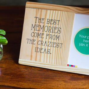 IVEI wooden photoframe for wall and desk - Memories - picture quote - gifts for photographer - souvenir gifts - farewell gifts